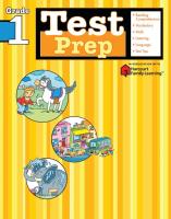 Test Prep: Grade 1 (Flash Kids Harcourt Family Learning)