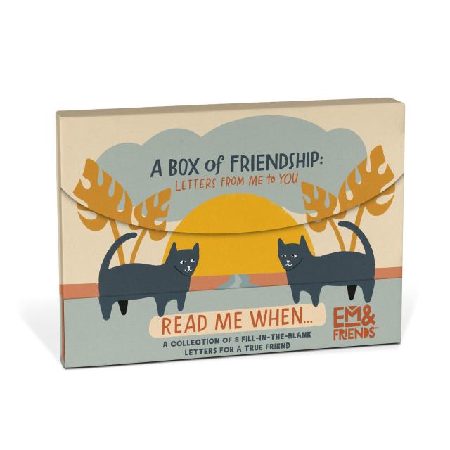 A Box of Friendship Fill in the Love Read Me When Box of Letters to Friend