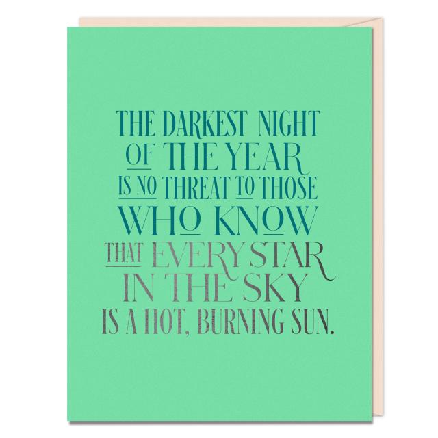 The Darkest Night Encouragement Card