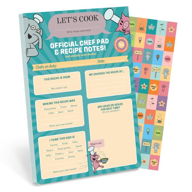We Made It! Slop Test Kitchen Notepad with Elephant & Piggie